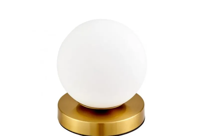 Arrediorg LAMPADA DA TAVOLO MODERNA IN OTTONE FREDICA W1