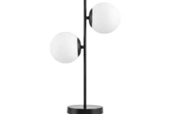 Arrediorg LAMPADA DA TAVOLO MODERNA NERA TESO W2