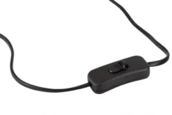 Arrediorg LAMPADA DA TAVOLO MODERNA NERA TESO W2