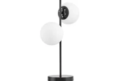 Arrediorg LAMPADA DA TAVOLO MODERNA NERA TESO W2