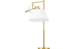 Arrediorg LAMPADA DA TAVOLO TURINA IN OTTONE E