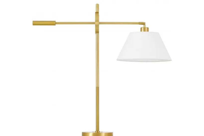 Arrediorg LAMPADA DA TAVOLO TURINA IN OTTONE E