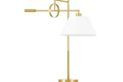 Arrediorg LAMPADA DA TAVOLO TURINA IN OTTONE E
