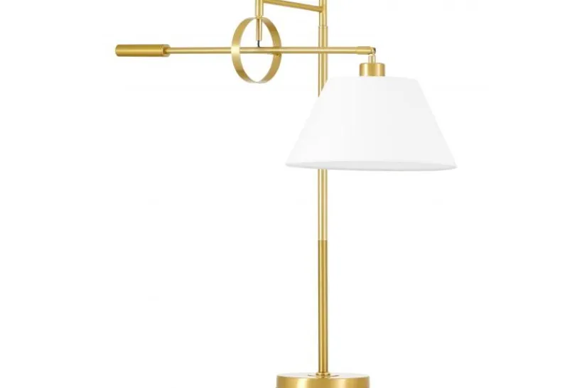 Arrediorg LAMPADA DA TAVOLO TURINA IN OTTONE E