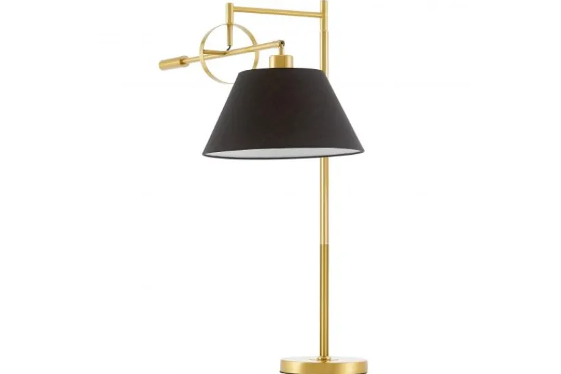 Arrediorg LAMPADA DA TAVOLO TURINA IN OTTONE E NERO