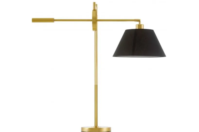 Arrediorg LAMPADA DA TAVOLO TURINA IN OTTONE E NERO