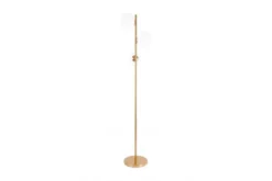 Arrediorg Lampada da terra di design moderno FREDICA W3 Oro caldo