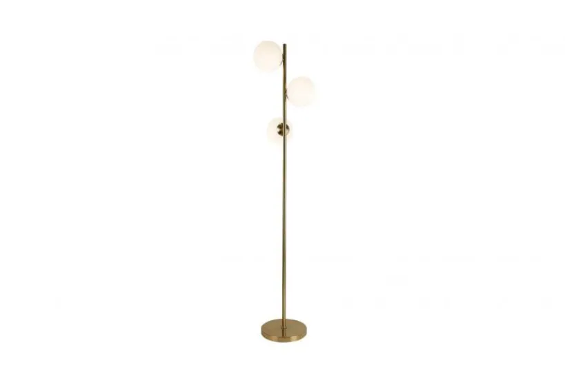 Arrediorg Lampada da terra di design moderno FREDICA W3 Ottone