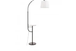 Arrediorg LAMPADA DA TERRA IN BIANCO E MADEO