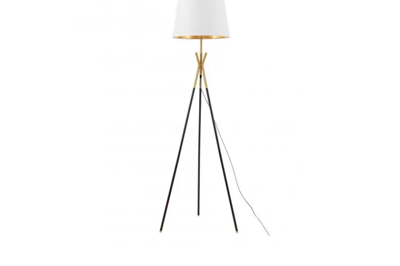 Arrediorg LAMPADA DA TERRA IN MERINO BIANCO E
