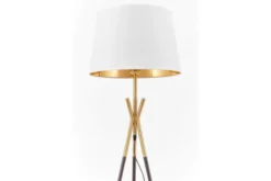 Arrediorg LAMPADA DA TERRA IN MERINO BIANCO E