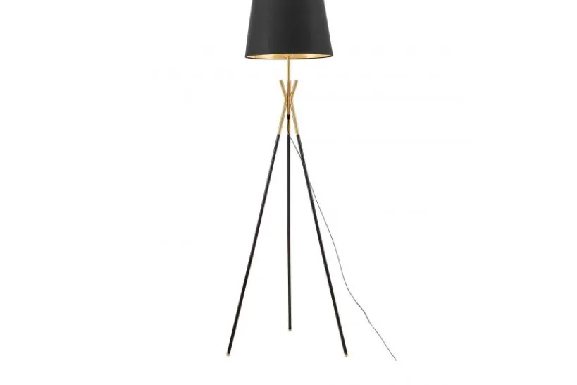 Arrediorg LAMPADA DA TERRA IN MERINO E OTTONE