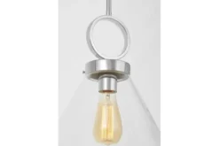 Arrediorg Lampada moderna a sospensione cromo con anello FERMINI