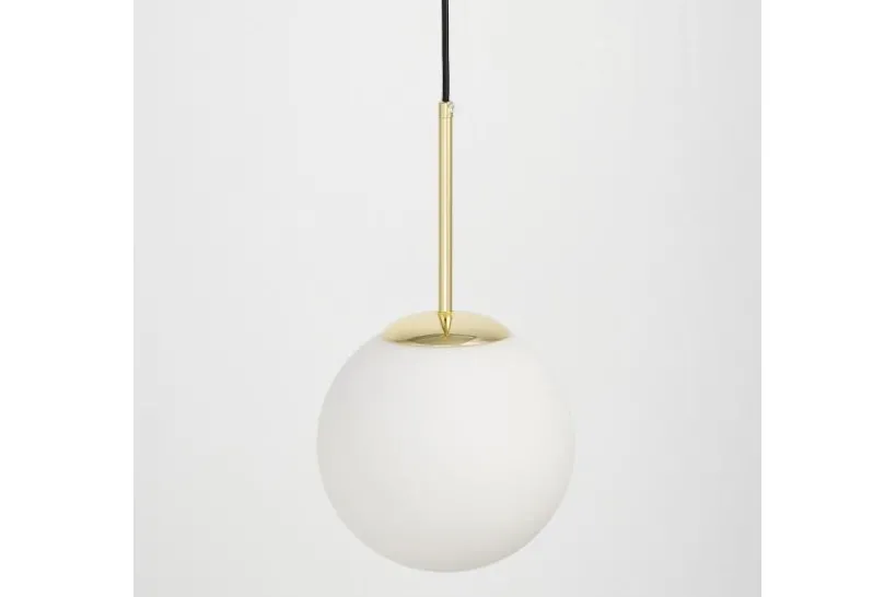 Arrediorg Lampada moderna a sospensione a sfera dorata FREDICA D20