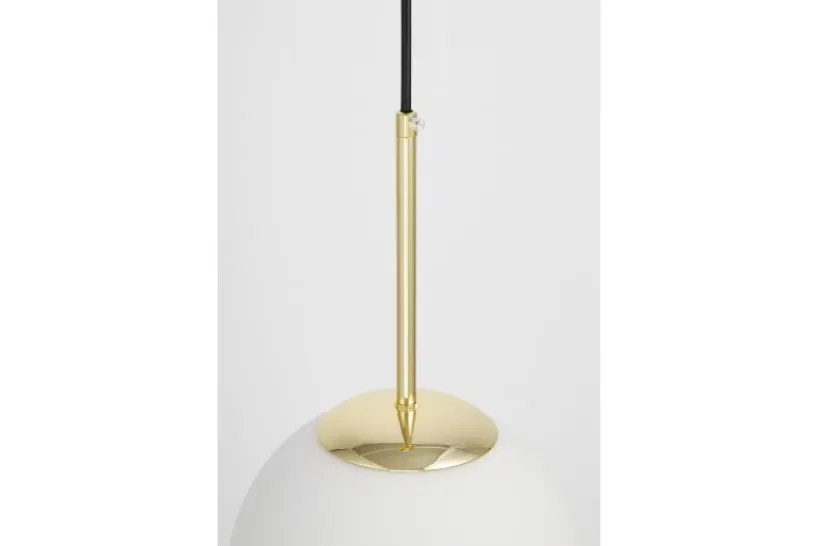 Arrediorg Lampada moderna a sospensione a sfera dorata FREDICA D20