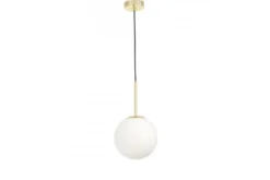 Arrediorg Lampada moderna a sospensione a sfera dorata FREDICA D20