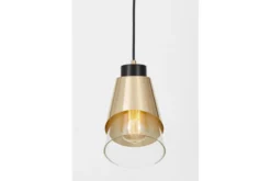 Arrediorg Lampada moderna a sospensione doppio paralume vetro FABRO W1