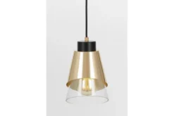 Arrediorg Lampada moderna a sospensione doppio paralume vetro FABRO W1
