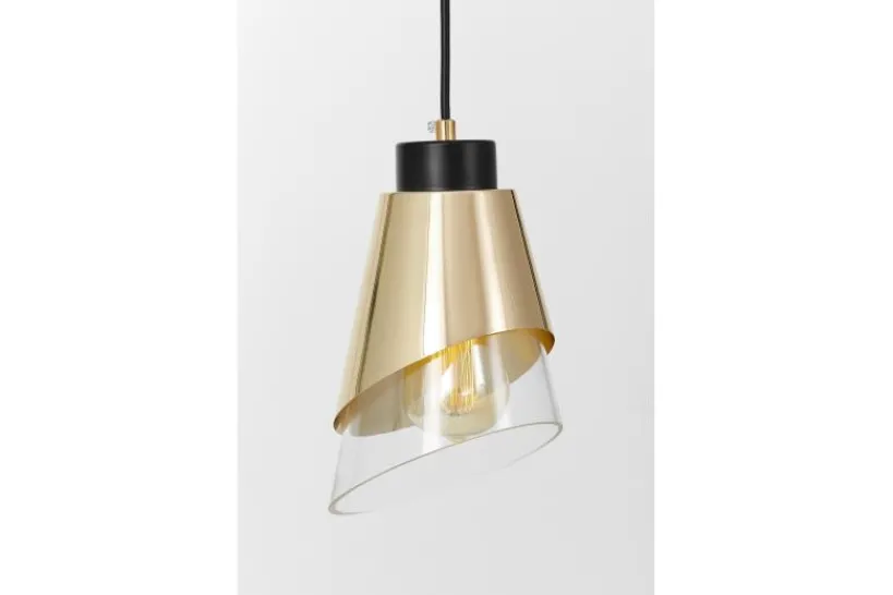 Arrediorg Lampada moderna a sospensione doppio paralume vetro FABRO W1