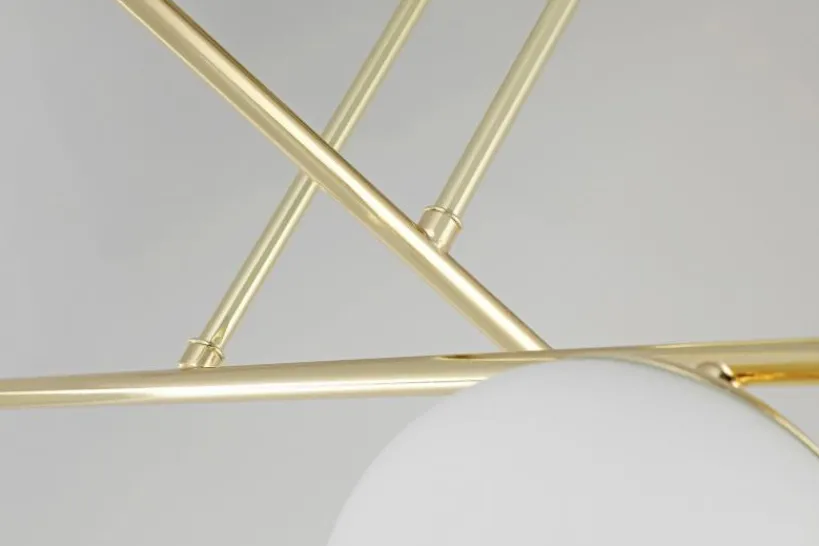 Arrediorg LAMPADA MODERNA DA SOFFITTO CLASSIC ORO LEDO W4