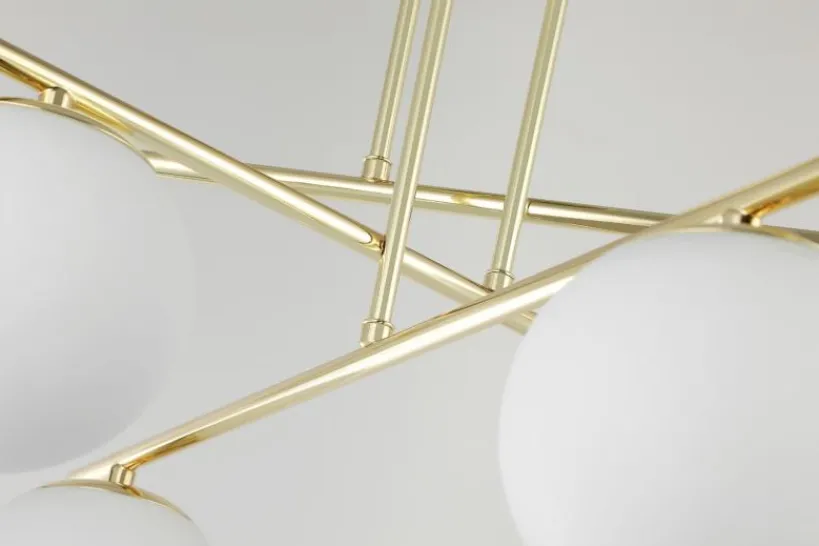 Arrediorg LAMPADA MODERNA DA SOFFITTO CLASSIC ORO LEDO W6