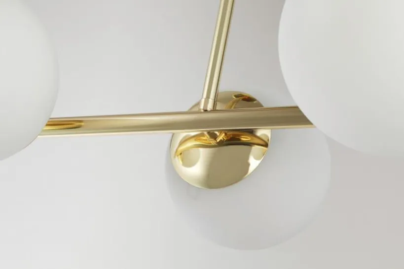 Arrediorg LAMPADA MODERNA DA SOFFITTO CLASSIC ORO LEDO W3