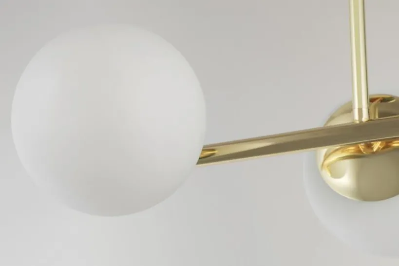 Arrediorg LAMPADA MODERNA DA SOFFITTO CLASSIC ORO LEDO W3