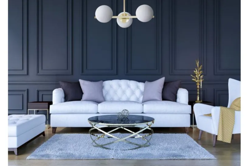 Arrediorg LAMPADA MODERNA DA SOFFITTO CLASSIC ORO LEDO W3