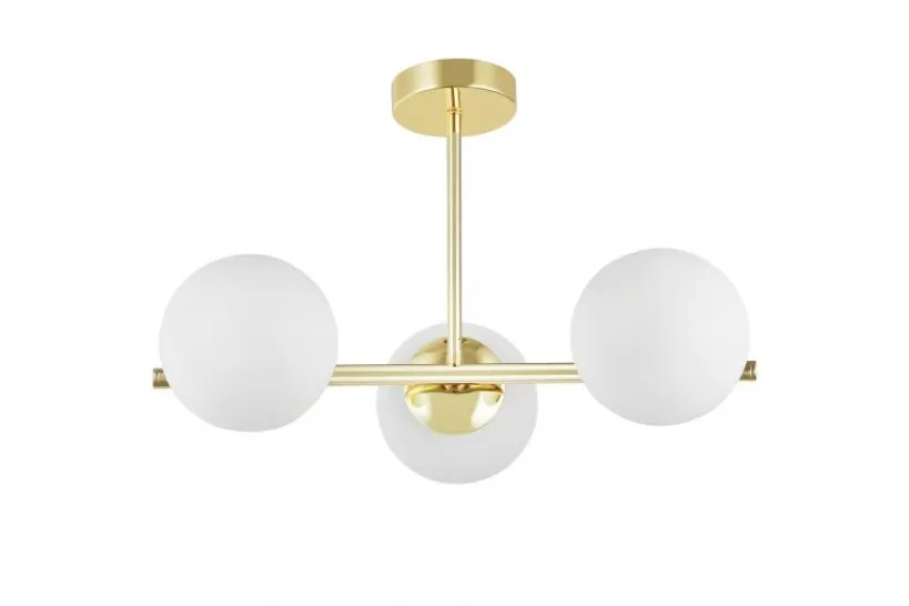 Arrediorg LAMPADA MODERNA DA SOFFITTO CLASSIC ORO LEDO W3