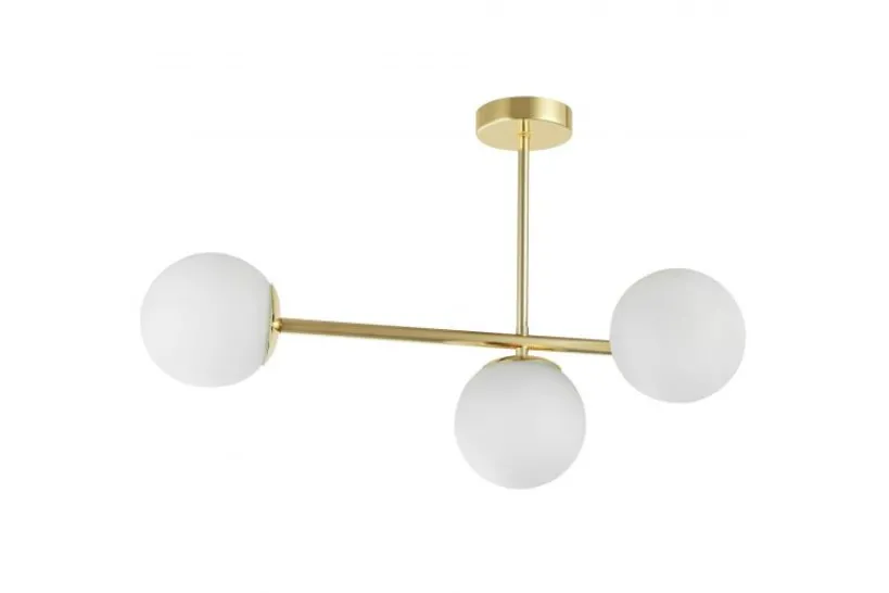 Arrediorg LAMPADA MODERNA DA SOFFITTO CLASSICA ORO LEDO W3
