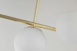 Arrediorg LAMPADA MODERNA DA SOFFITTO CLASSICA ORO LEDO W3