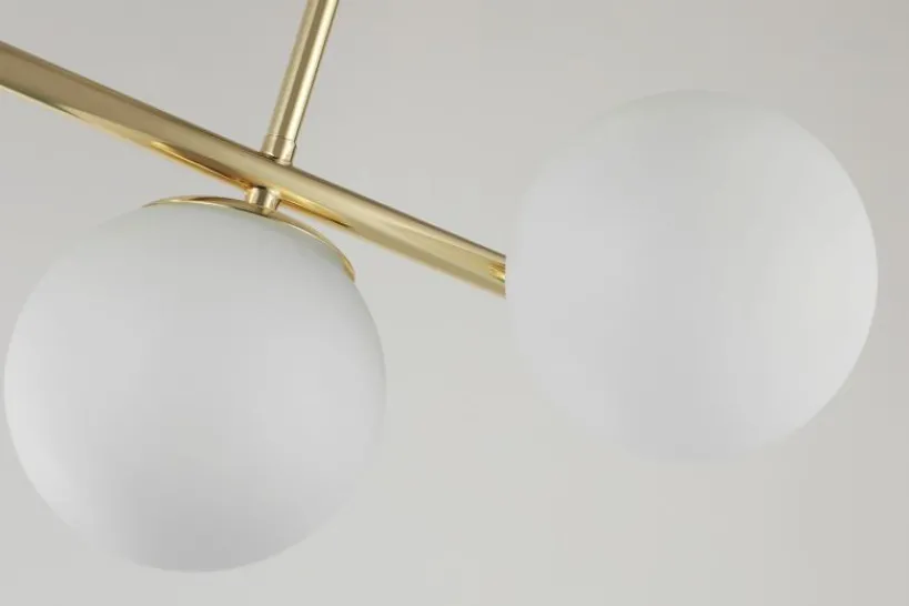 Arrediorg LAMPADA MODERNA DA SOFFITTO CLASSICA ORO LEDO W3