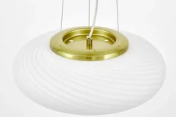 Arrediorg Lampadario ad anello oro e vetro MONARTE D38