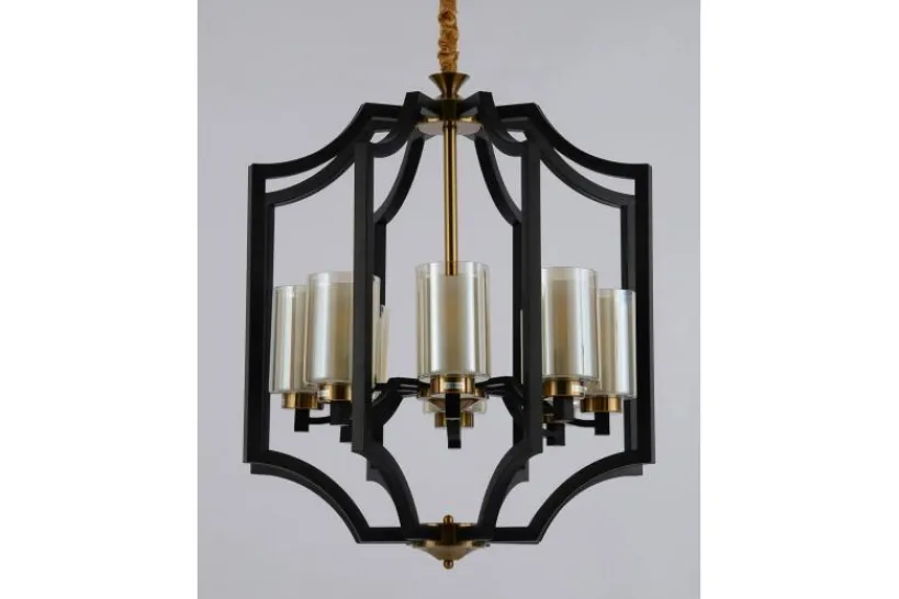 Arrediorg Lampadario a e ottone VIGATTO W8