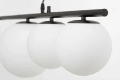 Arrediorg Lampadario a palle e metallo nero BARISTICA W5