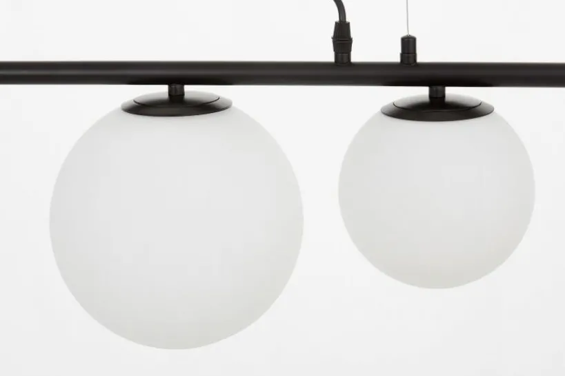 Arrediorg Lampadario a palle e metallo nero BARISTICA W5
