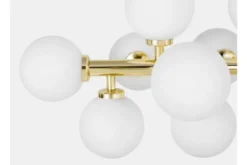 Arrediorg Lampadario a sfera con asta dorata PETRICA W16