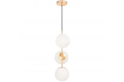 Arrediorg Lampadario a sfera 3 luci oro caldo STELVIO W3