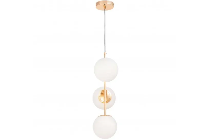 Arrediorg Lampadario a sfera 3 luci oro caldo STELVIO W3