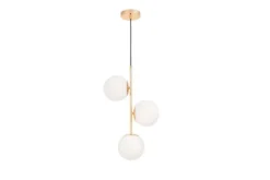 Arrediorg Lampadario a sfera 3 luci oro caldo STELVIO W3