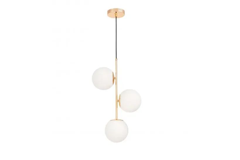 Arrediorg Lampadario a sfera 3 luci oro caldo STELVIO W3