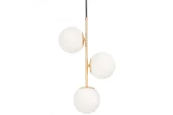 Arrediorg Lampadario a sfera 3 luci oro caldo STELVIO W3