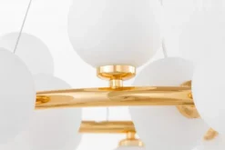 Arrediorg Lampadario a sfera oro caldo 15 luci MARSIADA W15