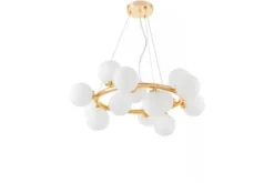 Arrediorg Lampadario a sfera oro caldo 15 luci MARSIADA W15