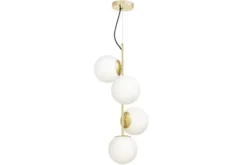 Arrediorg Lampadario a 4 sfere dorato STELVIO W4