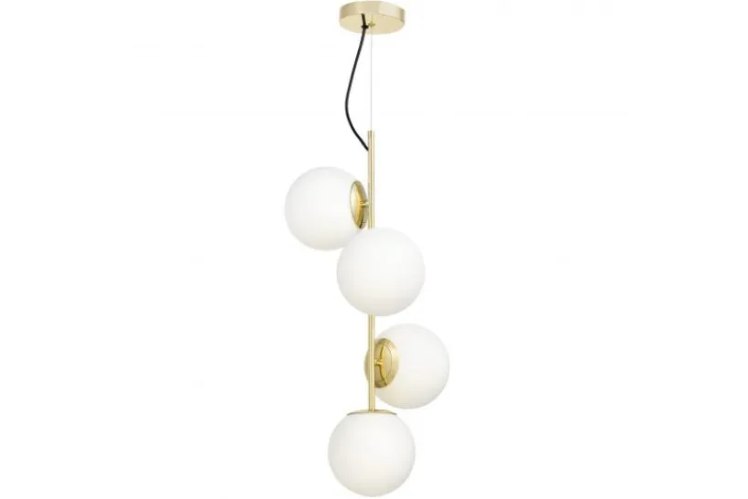 Arrediorg Lampadario a 4 sfere dorato STELVIO W4