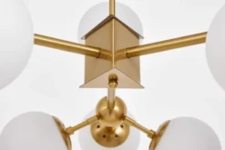 Arrediorg Lampadario a sospensione a sfere vetro bianco ZODIAK W12