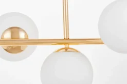 Arrediorg Lampadario a sospensione a sfera oro caldo FREDICA W7