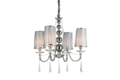 Arrediorg Lampadario a sospensione classico FABIONE W4 Cromato