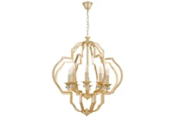 Arrediorg Lampadario a sospensione classico vintage CESARO W8 Oro
